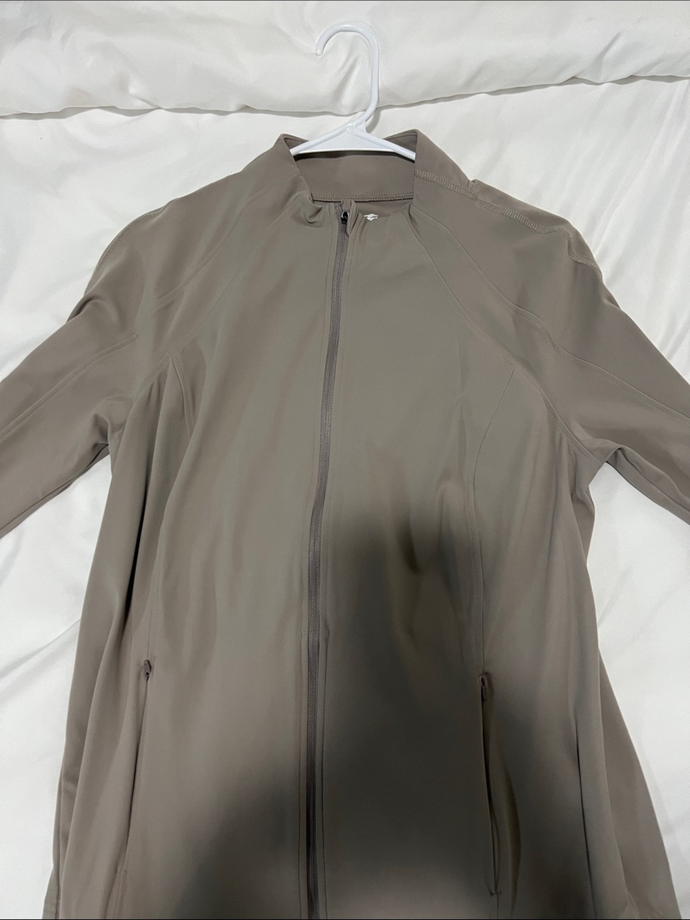 Avia Taupe Full-Zip Lightweight Jacket